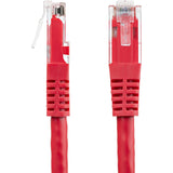 StarTech.com 25ft CAT6 Ethernet Cable - Red Molded Gigabit - 100W PoE UTP 650MHz - Category 6 Patch Cord UL Certified Wiring/TIA