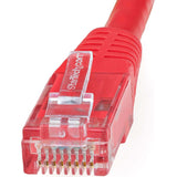 StarTech.com 25ft CAT6 Ethernet Cable - Red Molded Gigabit - 100W PoE UTP 650MHz - Category 6 Patch Cord UL Certified Wiring/TIA