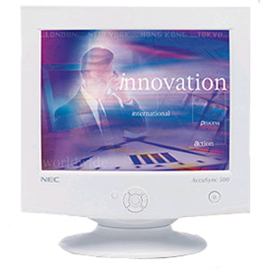 NEC Display AccuSync AS500 15" Class SXGA Conventional CRT Monitor - White