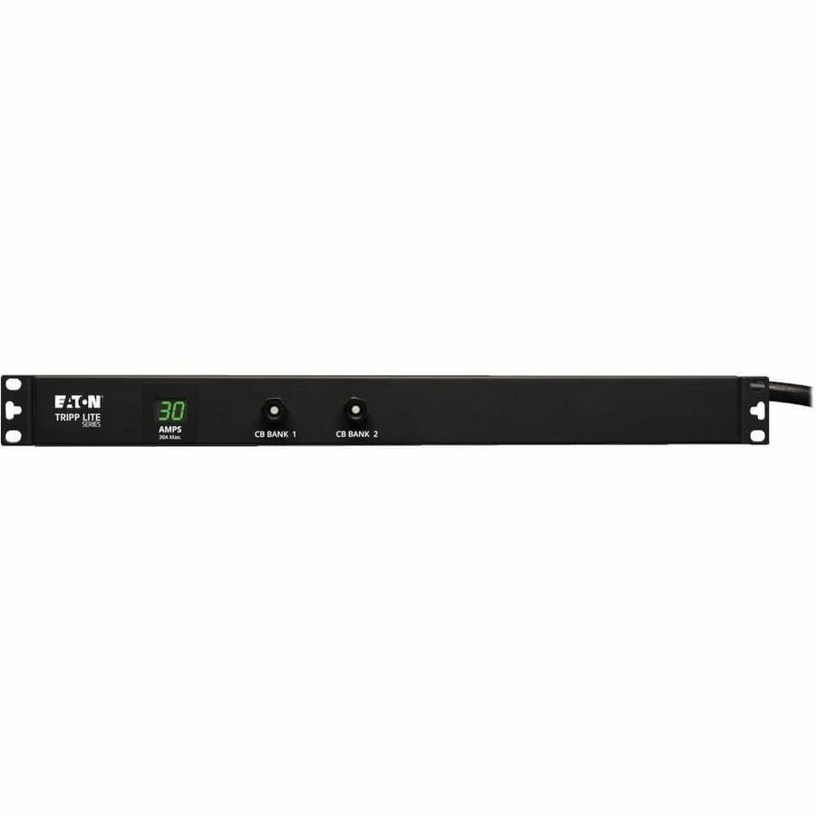 Eaton Tripp Lite Series 2.9kW Single-Phase Local Metered PDU, 120V Outlets (12 5-15/20R), L5-30P, 15 ft. (4.57 m) Cord, 1U Rack-Mount
