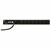 Eaton 1.4kW Single-Phase Switched PDU - LX Interface, 120V Outlets (16 5-15R), 5-15P, 120V Input, 12 ft. (3.66 m) Cord, 1U Rack-Mount, TAA