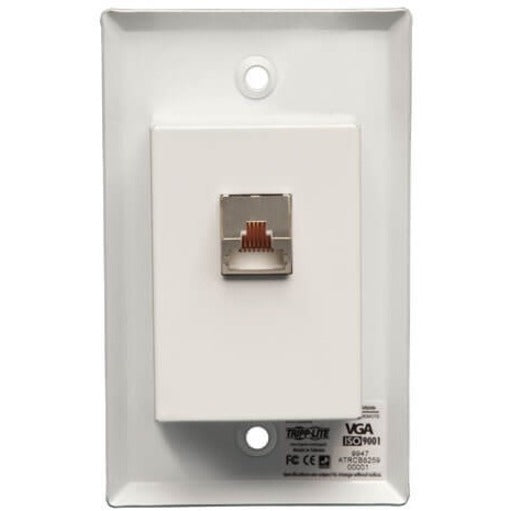 Eaton Tripp Lite Series VGA over Cat5/6 Extender, Wall Plate Receiver for Video/Audio, Up to 1000 ft. (305 m), TAA