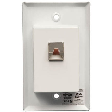 Eaton Tripp Lite Series VGA over Cat5/6 Extender, Wall Plate Receiver for Video/Audio, Up to 1000 ft. (305 m), TAA
