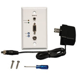 Eaton Tripp Lite Series VGA over Cat5/6 Extender, Wall Plate Receiver for Video/Audio, Up to 1000 ft. (305 m), TAA