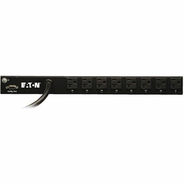 Eaton 1.9kW Single-Phase Switched PDU - LX Interface, 120V Outlets (16 5-15/20R), L5-20P/5-20P Input, 12 ft. (3.66 m) Cord, 1U Rack-Mount, TAA