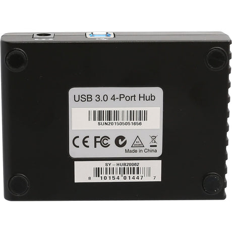 SYBA Multimedia 4 Port USB 3.0 Hub with Power Adapter