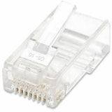 Intellinet Network Solutions Cat5e RJ45 Modular Plugs, 2-Prong, UTP, For Stranded Wire, 100 Plugs in Jar