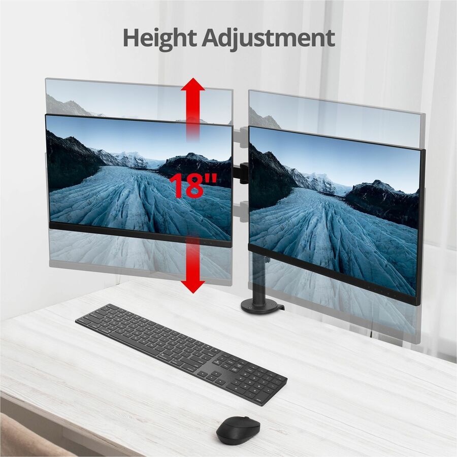 SIIG Articulating Dual Monitor Desk Mount - 13" to 27"