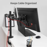 SIIG Articulating Dual Monitor Desk Mount - 13" to 27"