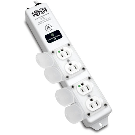 Eaton Tripp Lite Series Safe-IT UL 60601-1 Medical-Grade Surge Protector for Patient-Care Vicinity, 4x Hospital-Grade Outlets, 15 ft. Cord, Antimicrobial Protection