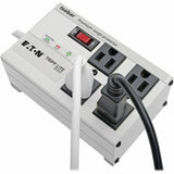 Eaton Tripp Lite Series Isobar 4-Outlet Surge Protector, 6 ft. Cord with Right-Angle Plug, 3330 Joules, Metal Housing