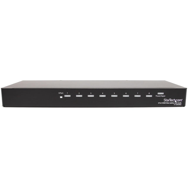 StarTech.com 8 Port HDMI Splitter - Mounting Brackets - HDMI Multi Port - HDMI Hub - HDMI Audio Splitter - HDMI Splitter Box