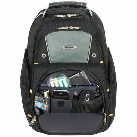 Targus Drifter II TSB239US Carrying Case Rugged (Backpack) for 17" Notebook - Black/Gray - TAA Compliant