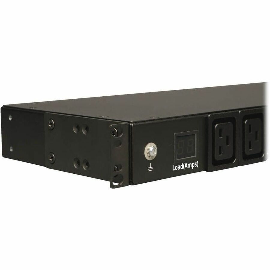Eaton Tripp Lite Series 3.7kW Single-Phase Local Metered PDU, 208/230V (8 C13 & 2 C19), C20 / L6-20P Adapter, 12 ft. (3.66 m) Cord, 1U Rack-Mount, TAA