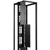 Eaton Tripp Lite Series SmartRack 6-in. (15.24 cm) Wide High Capacity Vertical Cable Manager - Double finger duct with cover