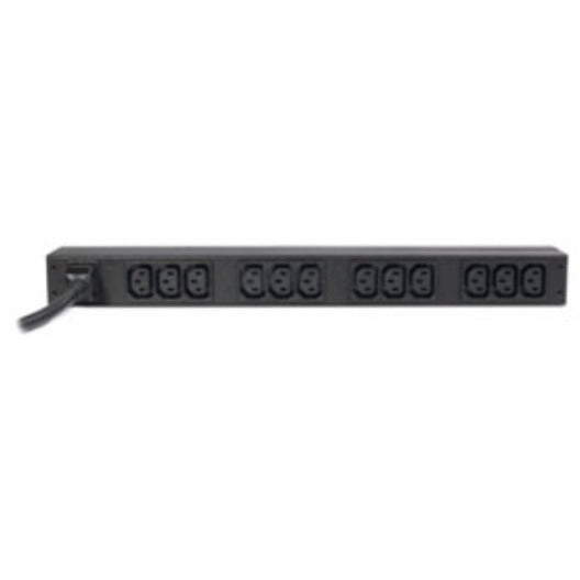 APC NetShelter Basic Rack PDU, 1U, 1PH, 3.7kW 230V 16A or 3.3kW 208V 16A, x12 C13 outlets, C20 cord