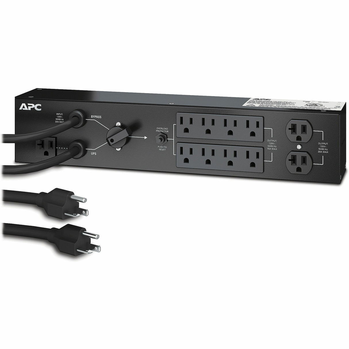 APC SERVICE BYPASS PDU, 120V 20AMP W/ (6) NEMA 5-15R AND (2) 5-20R