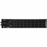Eaton Tripp Lite Series 5.8kW Single-Phase Local Metered Automatic Transfer Switch PDU, Two 200-240V L6-30P Inputs, 16-C13 2-C19 & 1 L6-30R Outlet, 2U, TAA