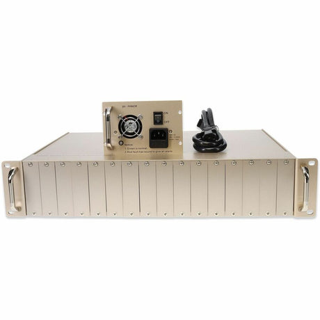 AddOn 19 inch Unmanaged Media Converter Chassis with 16-Slot Rack Mount