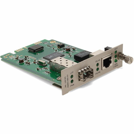AddOn 10/100/1000Base-TX(RJ-45) with Open SFP Slot Media Converter Card for our rack or Standalone Systems
