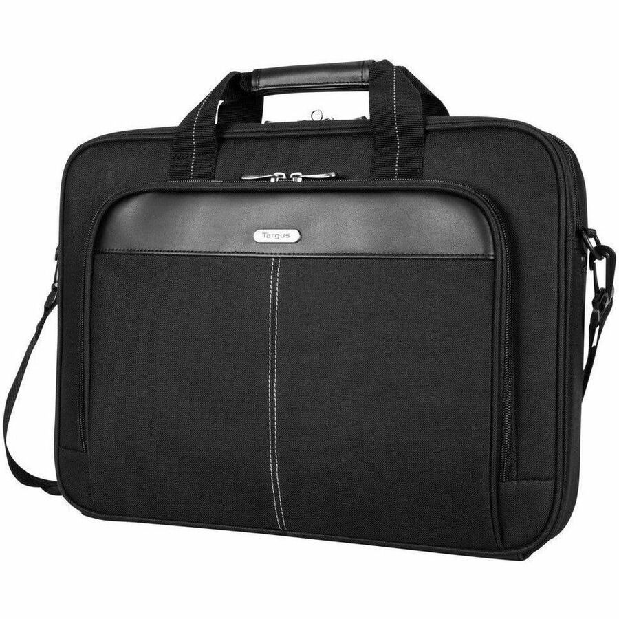 Targus Classic Slim TCT027US Carrying Case (Briefcase) for 15" to 16" Notebook - Black - TAA Compliant