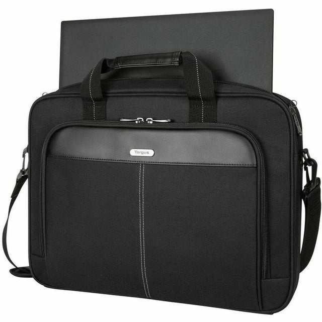 Targus Classic Slim TCT027US Carrying Case (Briefcase) for 15" to 16" Notebook - Black - TAA Compliant