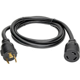 Eaton Tripp Lite Series Power Extension Cord, NEMA L6-30P to NEMA L6-30R - Heavy-Duty, 30A, 250V, 10 AWG, 8 ft. (2.43 m), Black