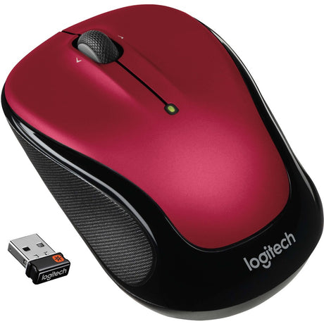 Logitech M325 Wireless Mouse, 2.4 GHz with USB Unifying Receiver, 1000 DPI Optical Tracking, 18-Month Life Battery, PC / Mac / Laptop / Chromebook (Red)