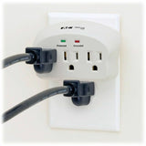 Eaton Tripp Lite Series Protect It! 3-Outlet Surge Protector, Direct Plug-In, 660 Joules, 2 Diagnostic LEDs