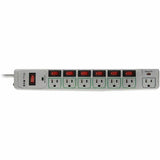 Eaton Tripp Lite Series Eco-Surge 7-Outlet Surge Protector, 6 ft. (1.83 m) Cord, 1080 Joules, Individually-Controlled