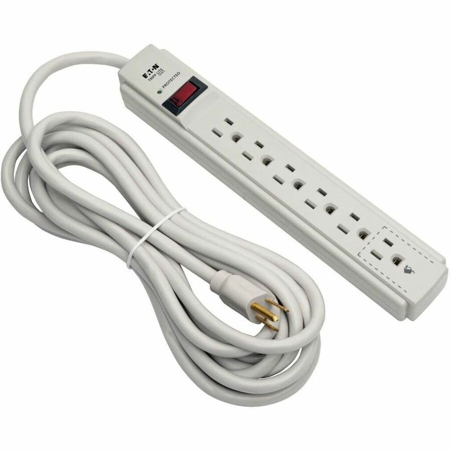6OUT SURGE STRIP 15 FT CORD