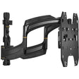 Chief Thinstall Medium 18 Inch Extension Monitor Arm Wall Mount - For 32-65 Inch Displays - Single Monitor Mount - Black
