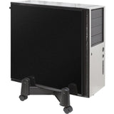 SYBA Multimedia Plastic Stand for ATX Case with Adj. Width with Caster wheels