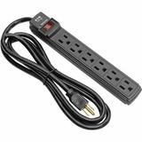 Eaton Tripp Lite Series Protect It! 6-Outlet Surge Protector, 6 ft. Cord, 360 Joules, Diagnostic LED, Black Housing