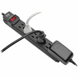 Eaton Tripp Lite Series Protect It! 6-Outlet Surge Protector, 6 ft. Cord, 360 Joules, Diagnostic LED, Black Housing