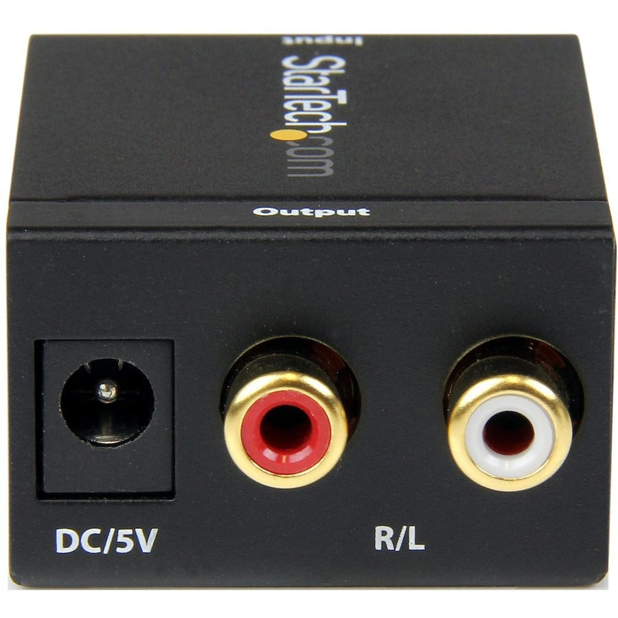StarTech.com SPDIF Digital Coaxial or Toslink Optical to Stereo RCA Audio Converter