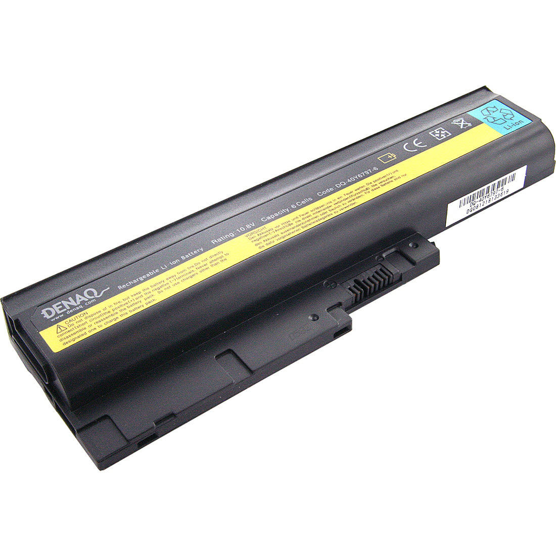 DENAQ 6-Cell 58Whr Li-Ion Laptop Battery for IBM ThinkPad R400, R500, R60, R60e, R60i, R61, R61e, R61i; ThinkPad SL300, SL400, SL500; ThinkPad T500, T60, T60p, T61, T61p; ThinkPad W500; ThinkPad Z60m, Z61e, Z61m, Z61p