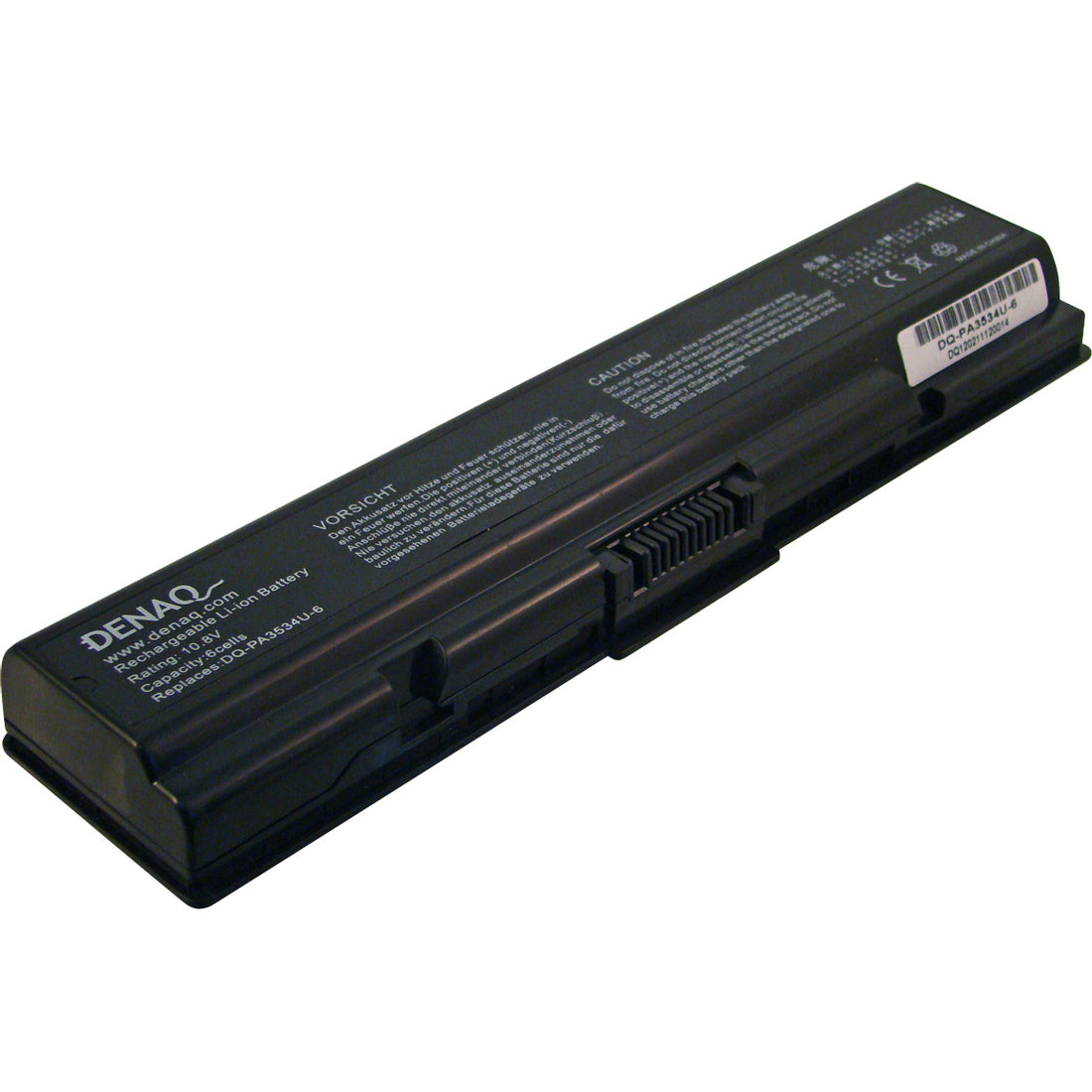 DENAQ 6-Cell 4400mAh Li-Ion Laptop Battery for TOSHIBA Equium A200 Satellite A200, A205, A210, A215, A300, A305, A350, A355, A500, A505, L300, L305, L455, L500, 505, L550, L555, M200, M205 Series; Satellite Pro A200, A210 Series