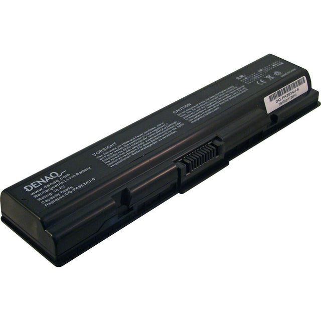 DENAQ 6-Cell 4400mAh Li-Ion Laptop Battery for TOSHIBA Equium A200 Satellite A200, A205, A210, A215, A300, A305, A350, A355, A500, A505, L300, L305, L455, L500, 505, L550, L555, M200, M205 Series; Satellite Pro A200, A210 Series