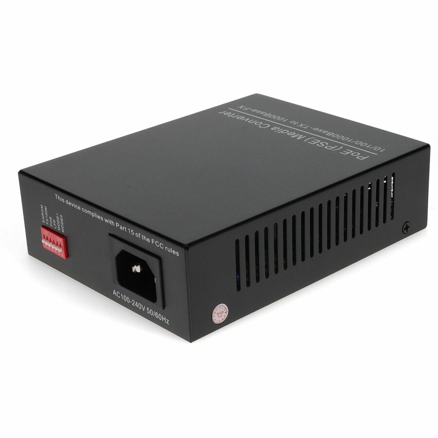 AddOn 10/100/1000Base-TX(RJ-45) to Open SFP Port POE Media Converter