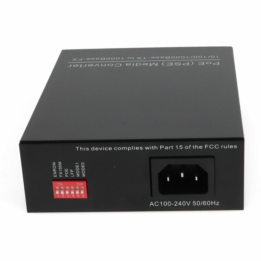 AddOn 10/100/1000Base-TX(RJ-45) to Open SFP Port POE Media Converter