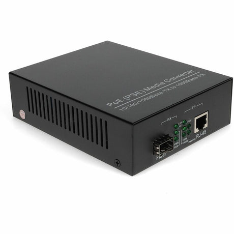 AddOn 10/100/1000Base-TX(RJ-45) to Open SFP Port POE Media Converter