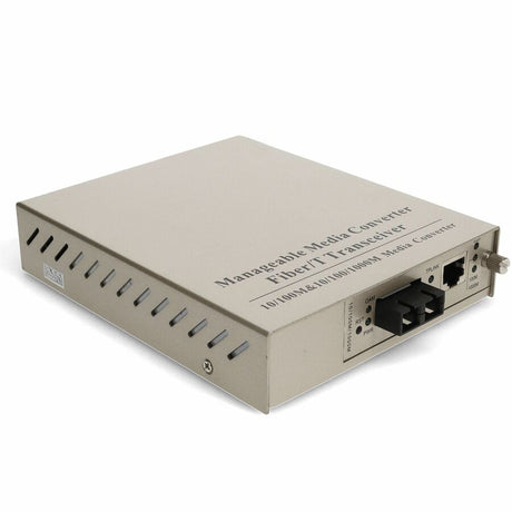 AddOn 10/100/1000Base-TX(RJ-45) to 1000Base-LX(SC) SMF 1310nm 20km Managed Media Converter