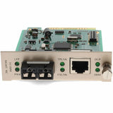AddOn 10/100Base-TX(RJ-45) to 100Base-LX(SC) SMF 1310nm 20km Media Converter Card for our rack or Standalone Systems