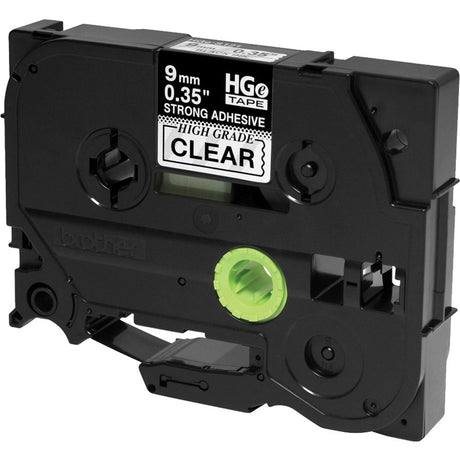 Brother HGES1215PK Black on Clear Extra-Strength Adhesive Label Tape