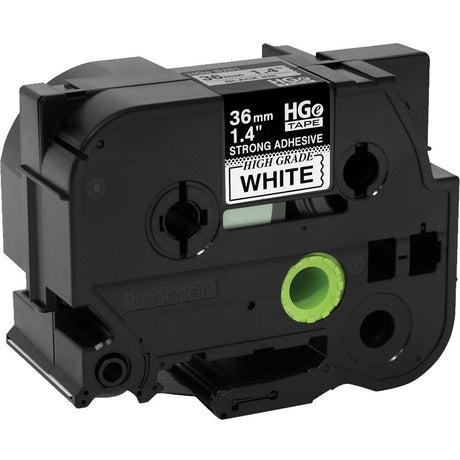 Brother HGES2615PK Black on White Extra-Strength Adhesive Label Tape