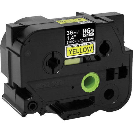 Brother HGES6615PK Black on Yellow Extra-Strength Adhesive Label Tape