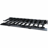 APC NetShelter Cable Management, Horizontal Cable Manager, 1U, Single Side with Cover, Black, 482.6 x 44.45 x 165.1 mm