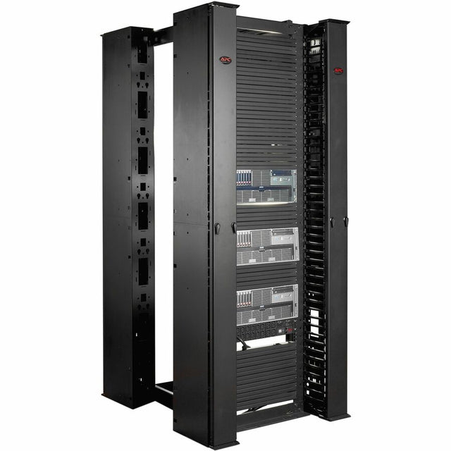 Performance, Vertical Cable Manager for 2 & 4 Post Racks, 84"H x 12"W, Single-Sided with Door