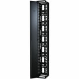 Performance, Vertical Cable Manager for 2 & 4 Post Racks, 84"H x 10"W, Single-Sided with Door